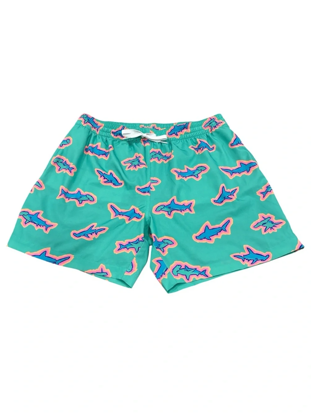 Chubbies Classic Swim Trunk The Apex Swimmers Teal Sharks